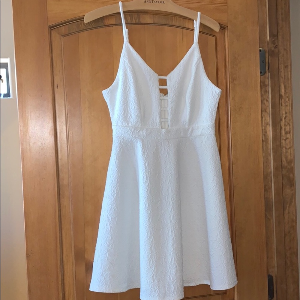 White mini-dress